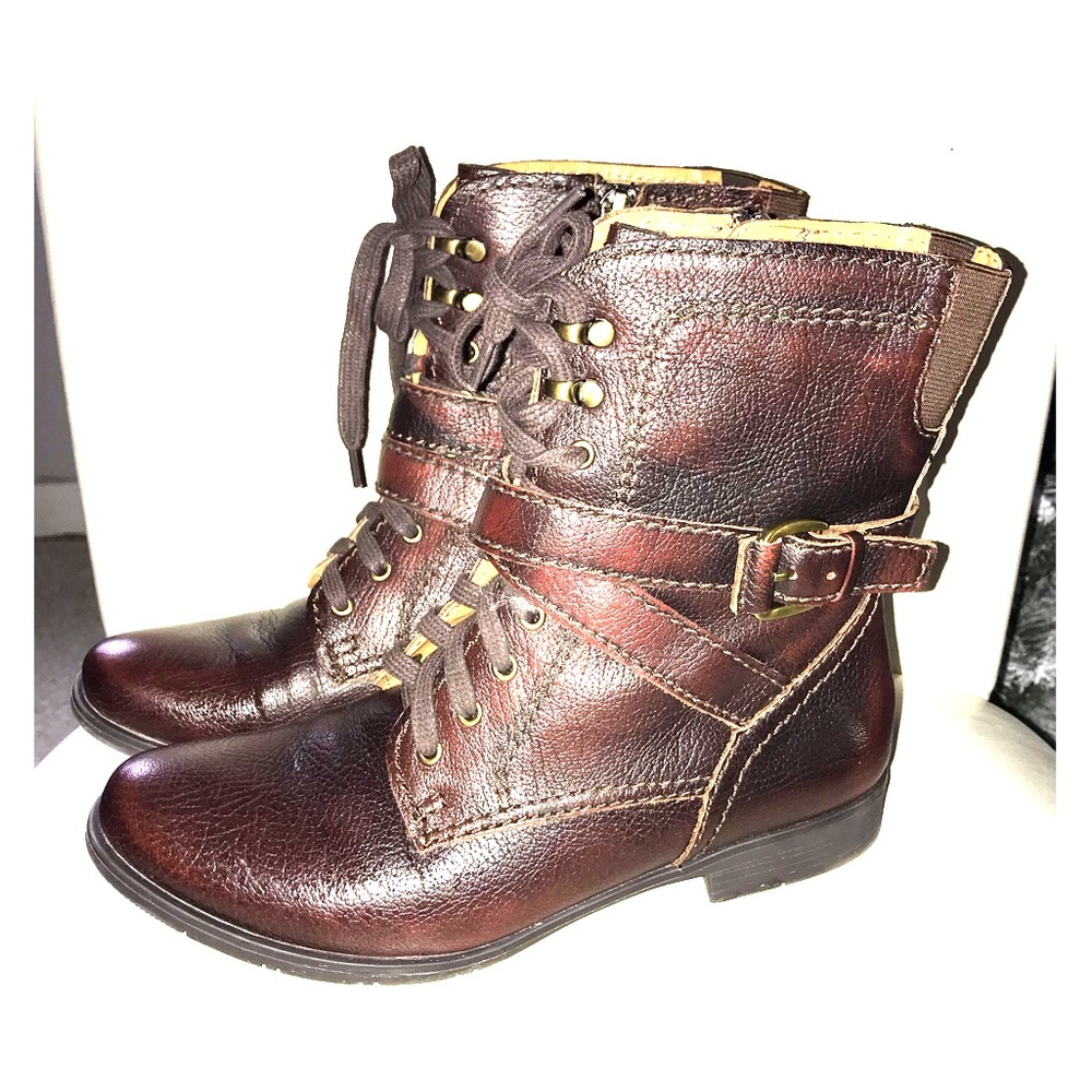Leather Combat Boots